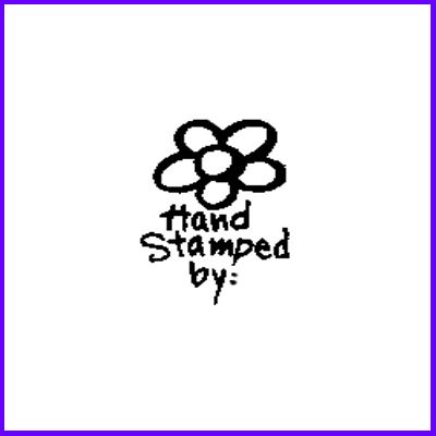 You can order Flower Hand Stamped By: was £2.50