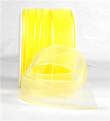 You can order Yellow 15mm Organza Ribbon