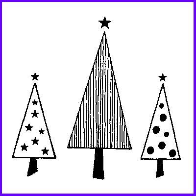 You can order Christmas Trees Rubber Stamp was £8.75