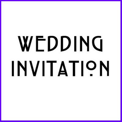 You can order Mackintosh Wedding Invitation