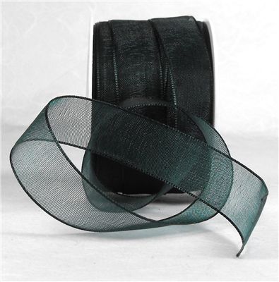 You can order Dark Green 15mm Organza Ribbon