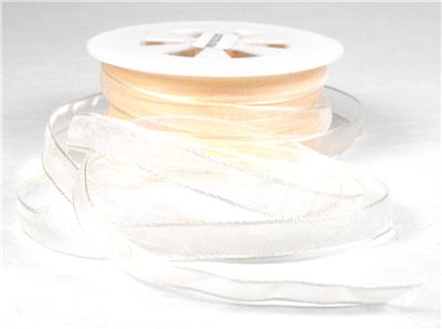 You can order Cream 7mm Organza Ribbon