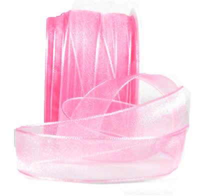 You can order Bright Pink 15mm Organza Ribbon